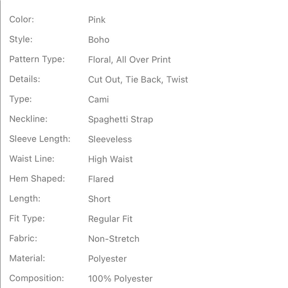 🤩HP🤩🌷$3for$30🌷 Pink Floral print sun dress - Picture 8 of 8